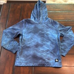 Abercrombie Kids Blue Heathered Hoodie Sweatshirt